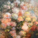 WIP: Symphony of Mums (diptych) #341 30”x40”