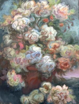 Red Pot of Vincent Roses #240