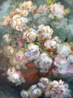 Red Pot of Roses #240