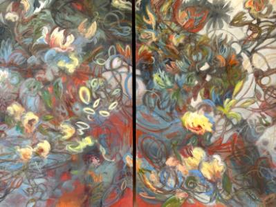 Wonderment #212 Diptych (2) 36 x 48