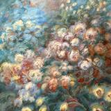 Jazzy Roses & Tulips Do the Swing 36”x 48” #348