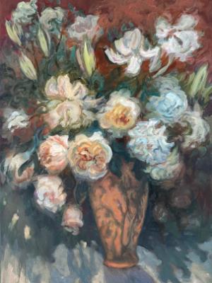 Tiffany Vase Roses #328