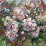 Roses  18”x 18” #214